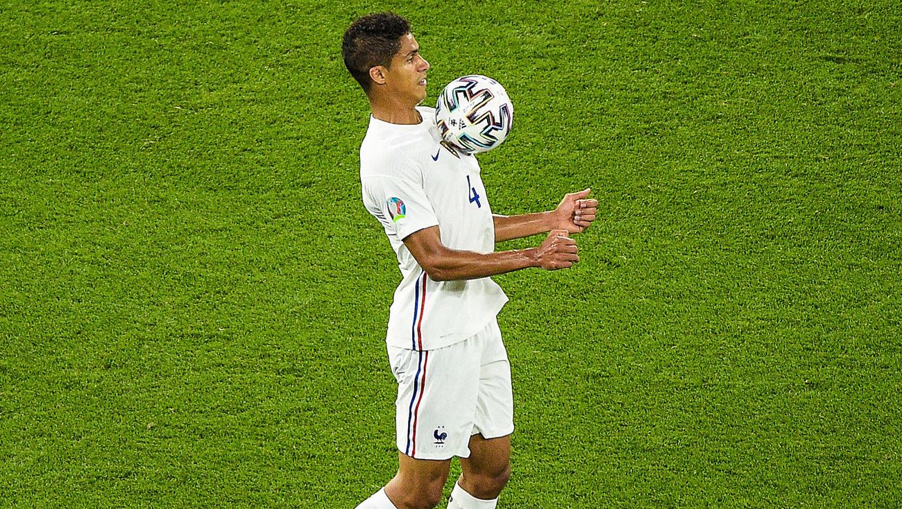 Raphael Varane with the French selection