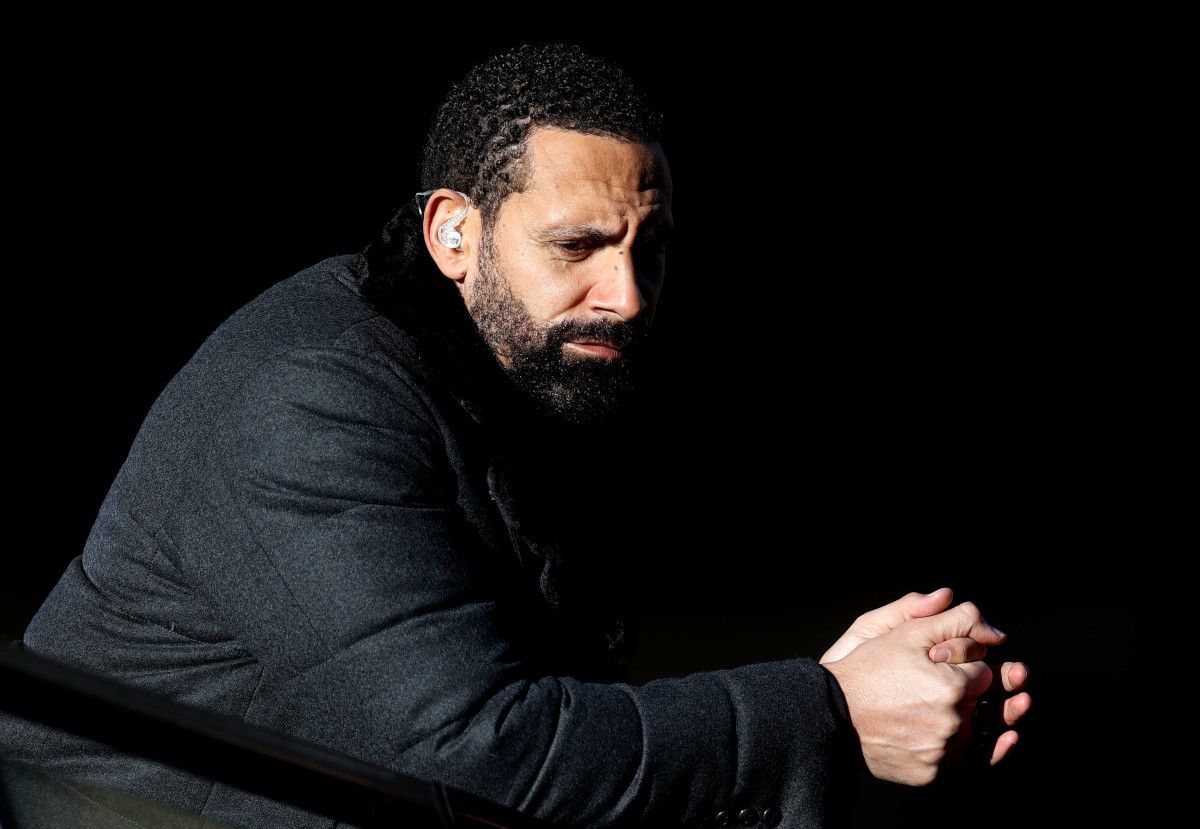 Rio Ferdinand in a stadium of football