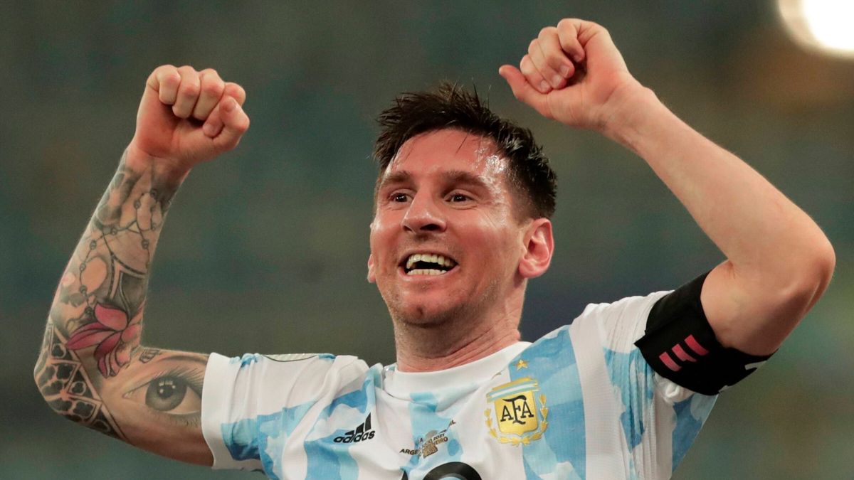 Leo Messi emocionado por ganar la Copa América