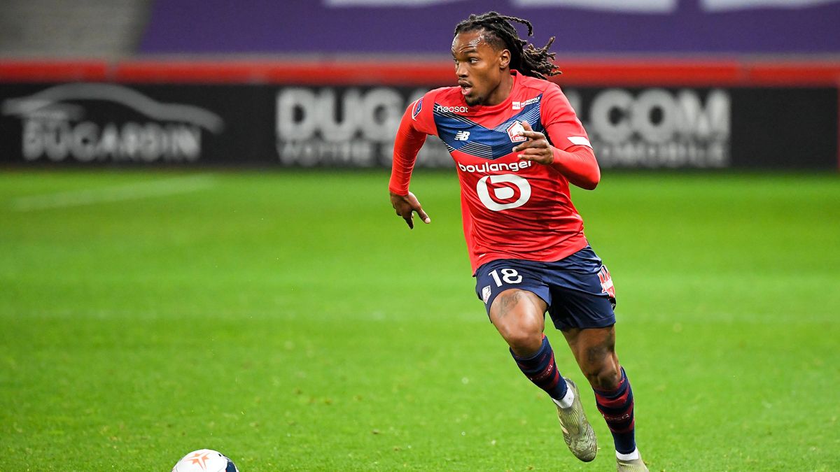 Renato Sanches, en un partido del Lille