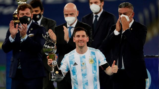 Agüero On the emotion of Leo: "Messi was the one who more needed to win the Glass America"