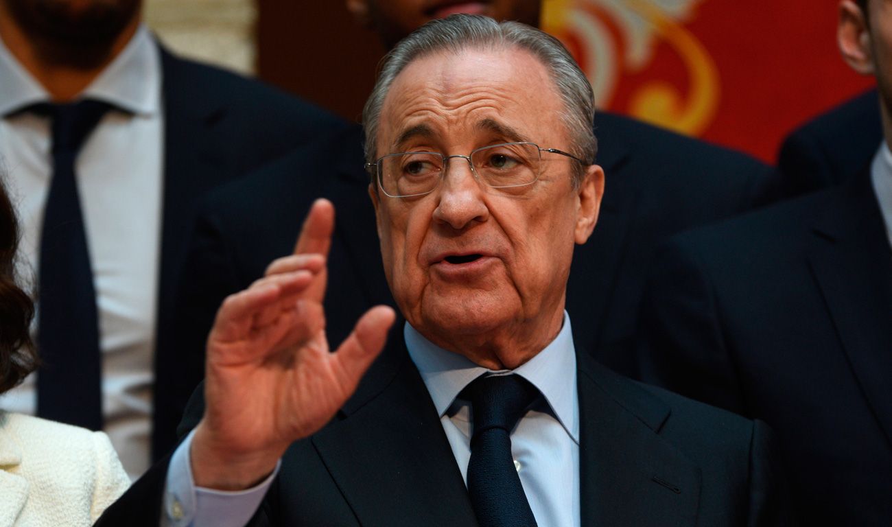 Florentino Pérez in an act of the Real Madrid