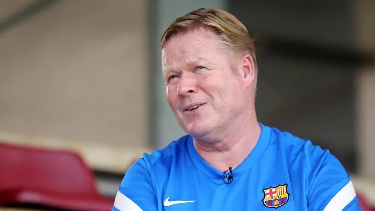 Ronald Koeman during an interview to 'Barça TV' (Image: FC Barcelona)