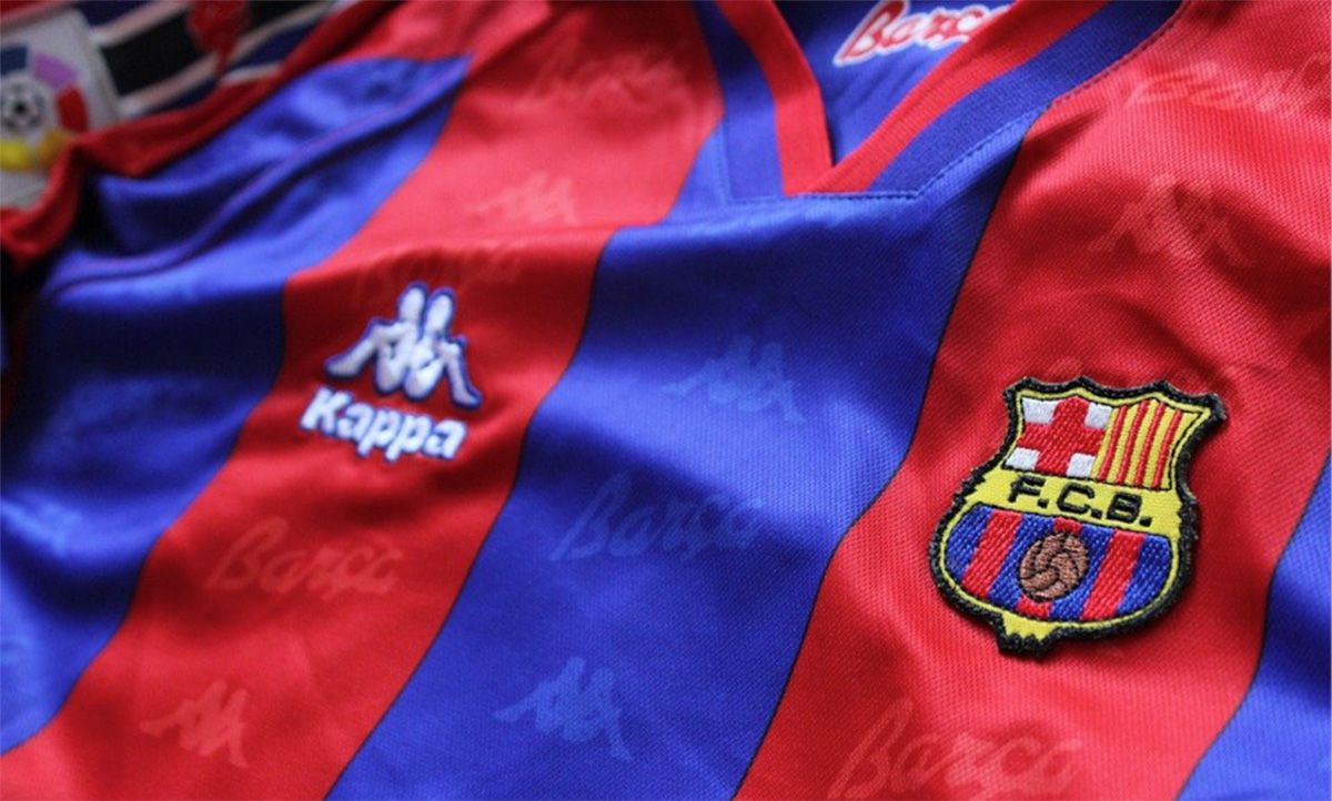 Camiseta 'vintage' del FC Barcelona