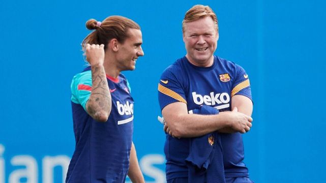 The gesture of Koeman to Griezmann of the that all speak