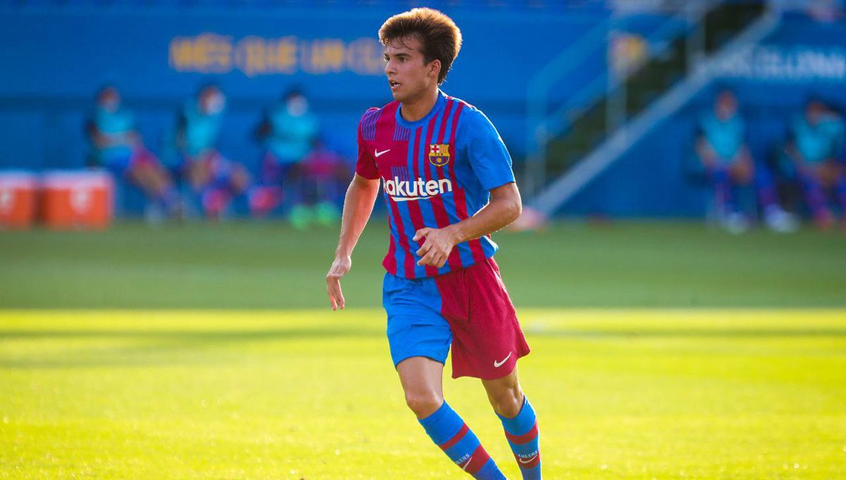 Riqui Puig en el amistoso ante el Nàstic / Imagen: Twitter Oficial FCB