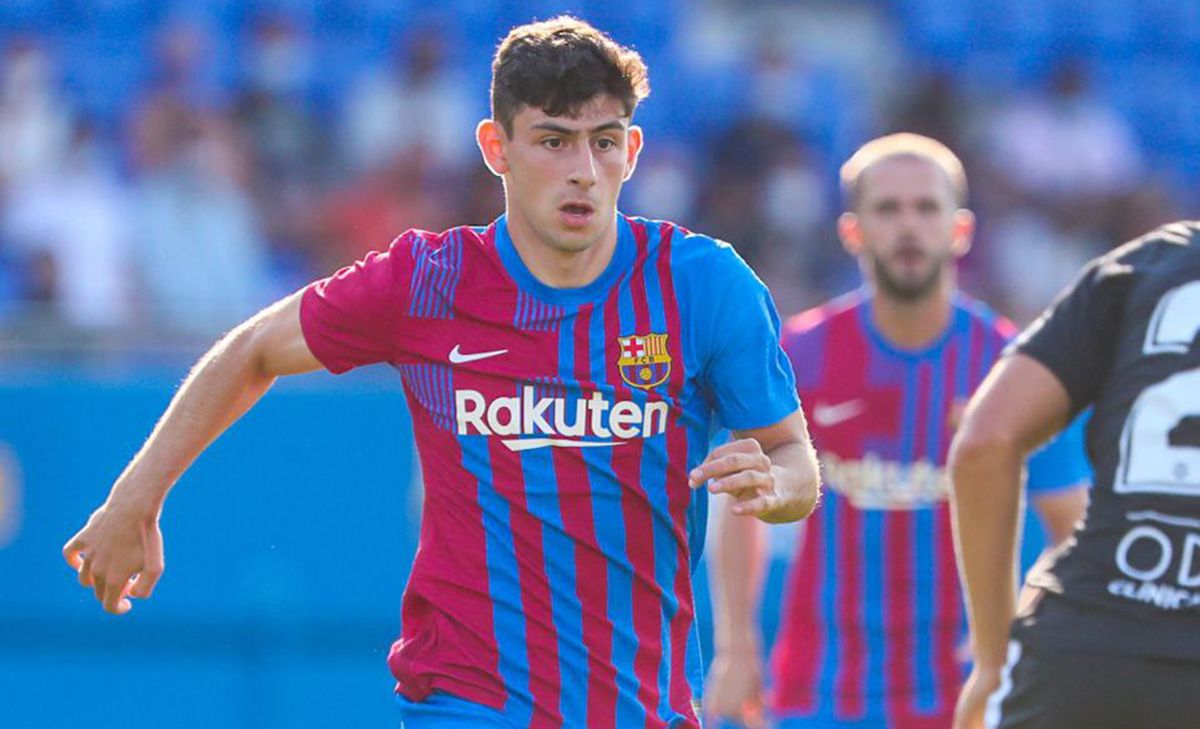 Yusuf Demir In his debut with the Barça / Image: Twitter Official FCB