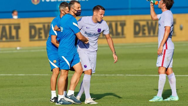 El parte médico de Rey Manaj tranquiliza al Barça