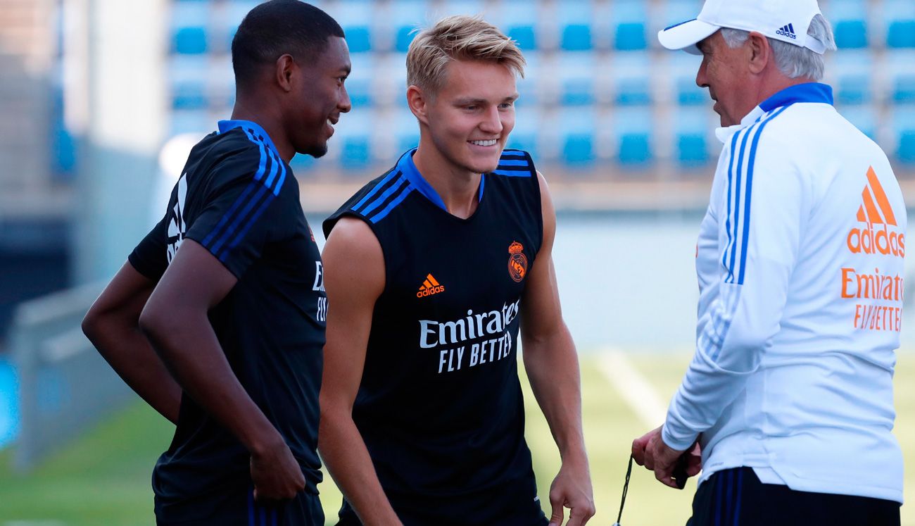 Martin Odegaard, Praises and Ancelotti in a training