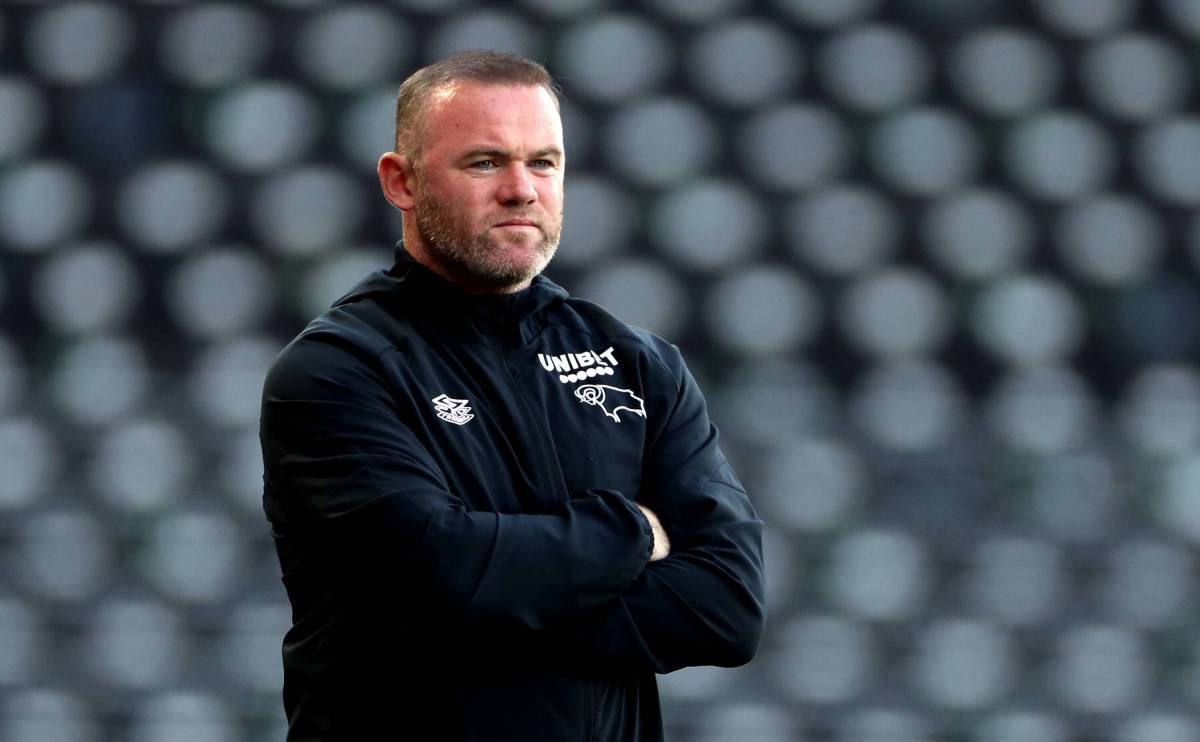 Wayne Rooney, trainer of the Derby County
