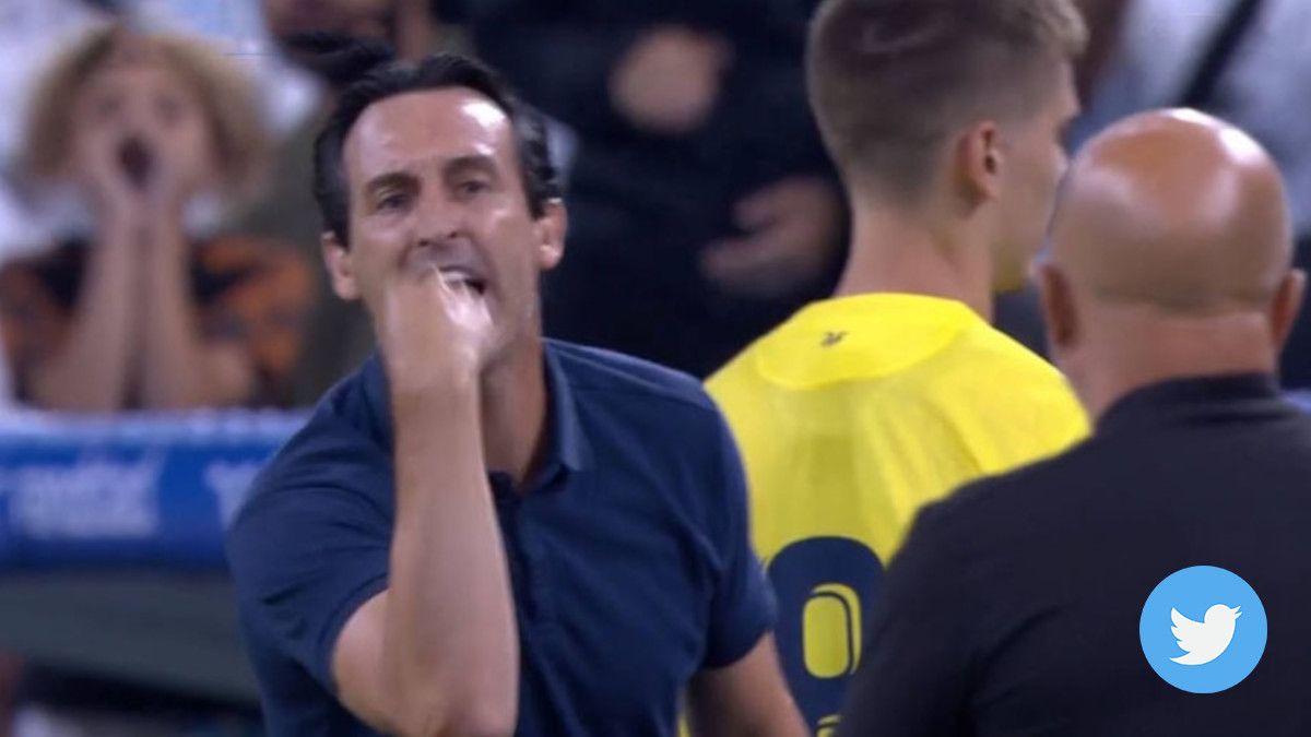 El partido entre Villarreal y el Marsella estuvo marcado por una fuerte discusión entre Emery y Sampaoli / foto: @adnradiochile