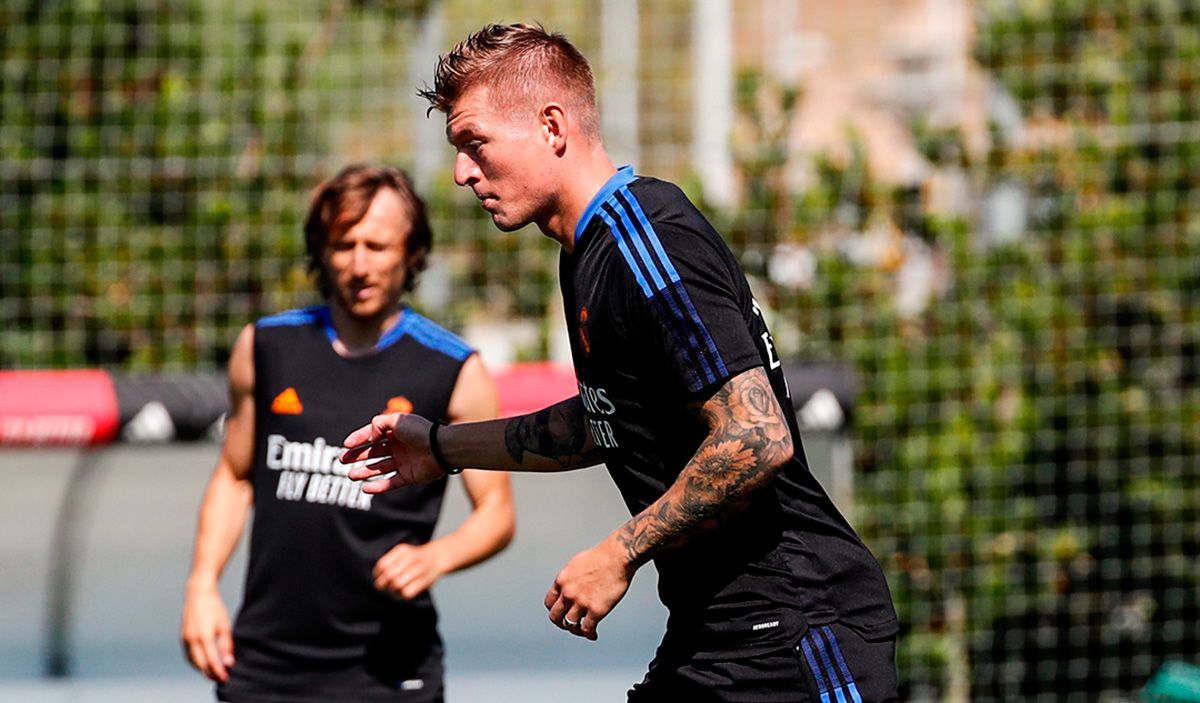 Toni Kroos in a training / Image: Twitter Official Real Madrid