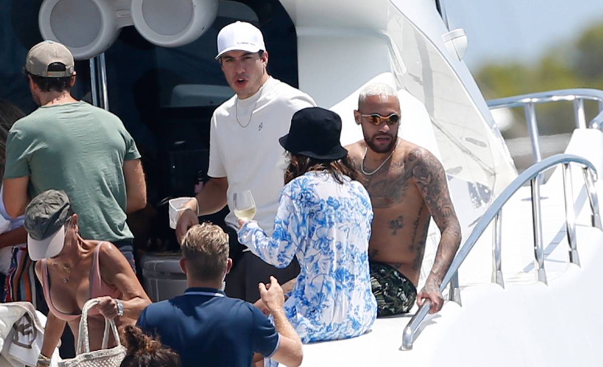 Neymar, durante sus vacaciones en Ibiza