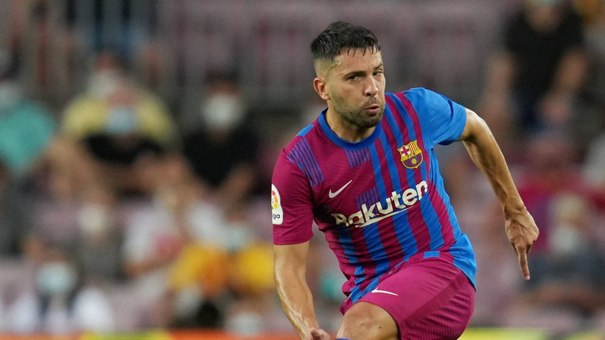 Jordi Alba, durante el Barça-Real Sociedad de LaLiga