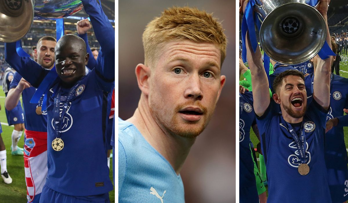 Kanté, Of Bruyne and Jorginho, nominated to the Best Player of the Year of the UEFA