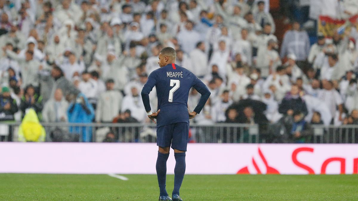 Kylian Mbappé en el Santiago Bernabéu