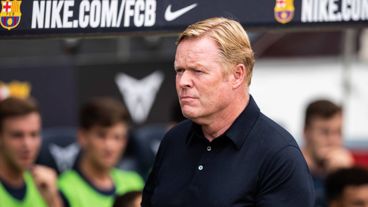 Ronald Koeman during the Barça-Getafe of LaLiga