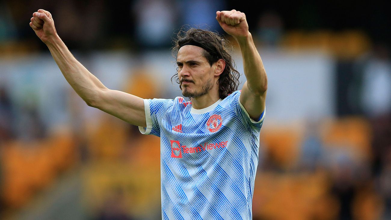 Edinson Cavani Celebrates a goal of the United