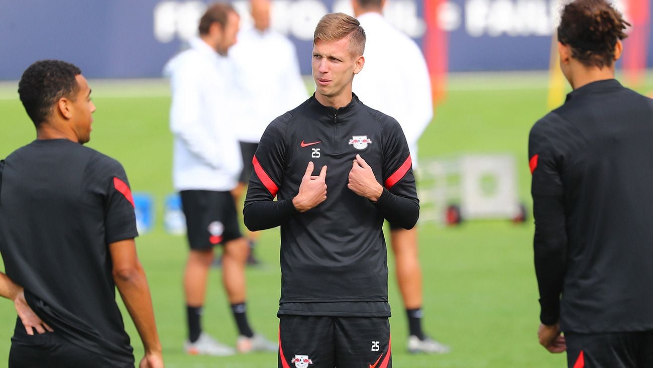 Dani Elm in a training of the Leipzig