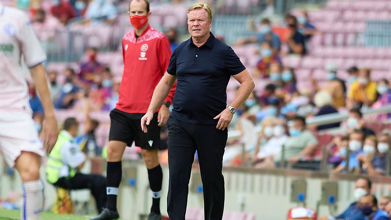 Ronald Koeman in a party of League