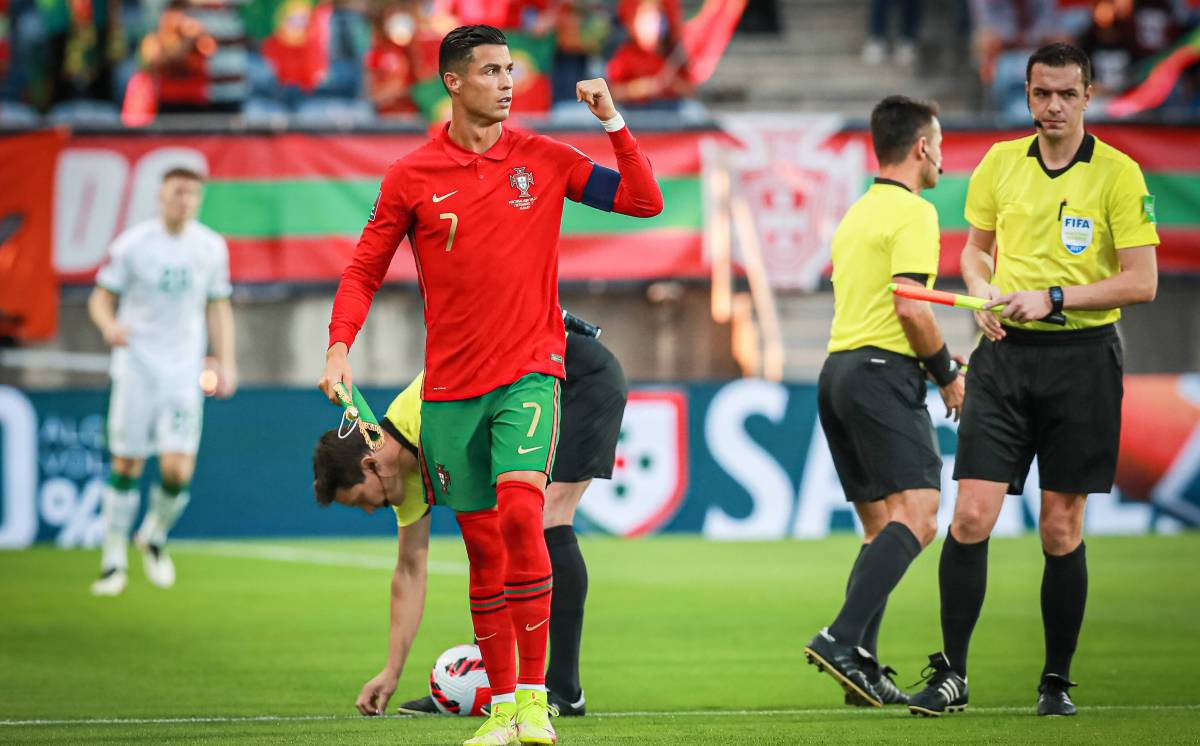 Cristiano Ronaldo, en un partido de la selección portuguesa