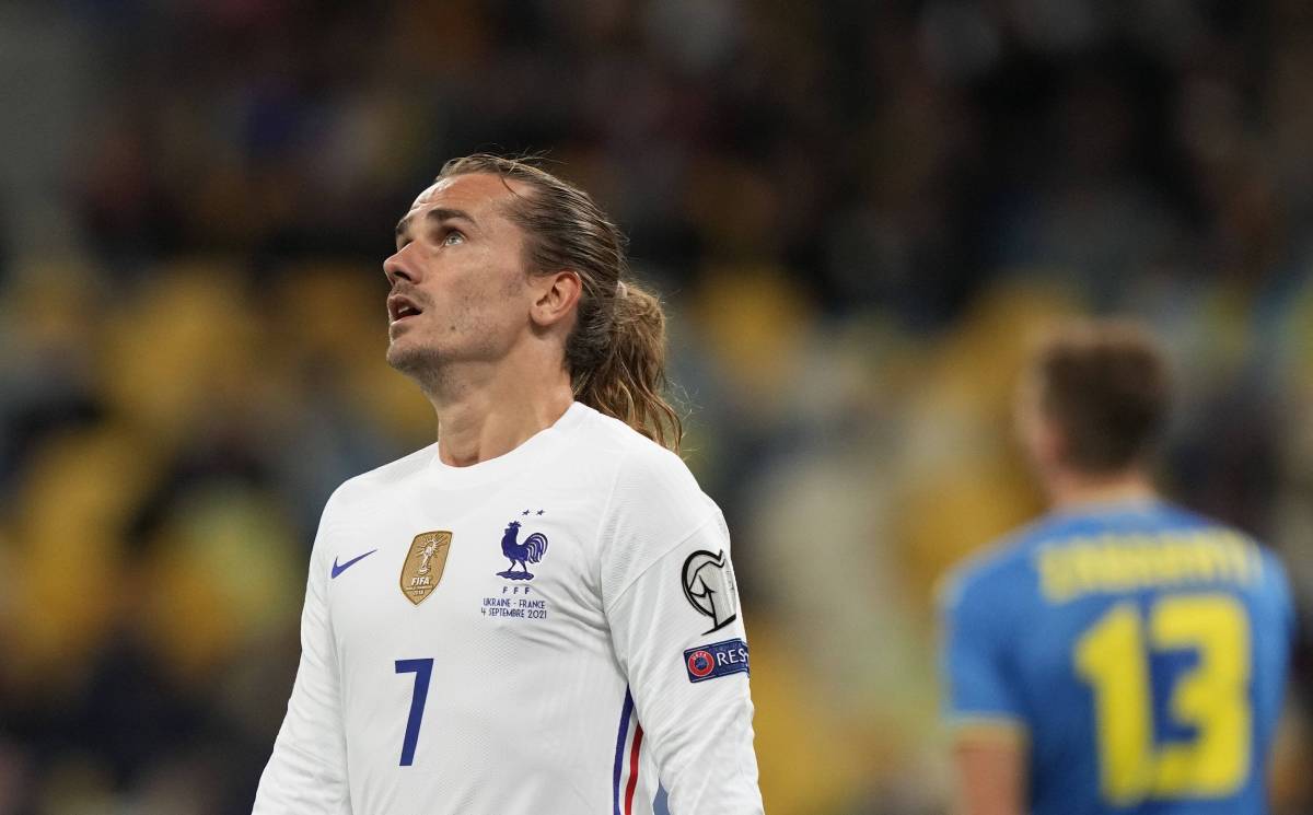 Antoine Griezmann, in the Ukraine-France