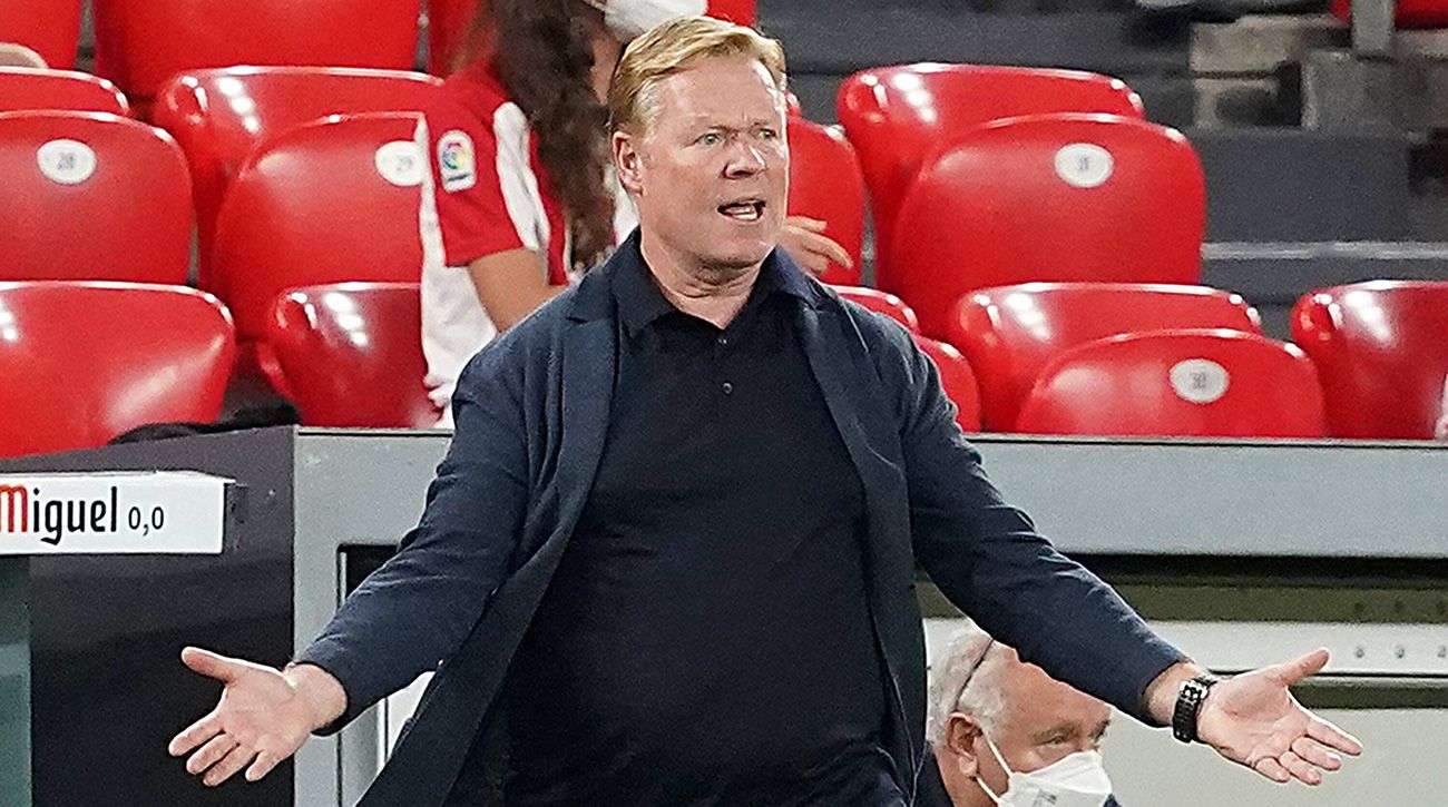 Ronald Koeman complains in a party