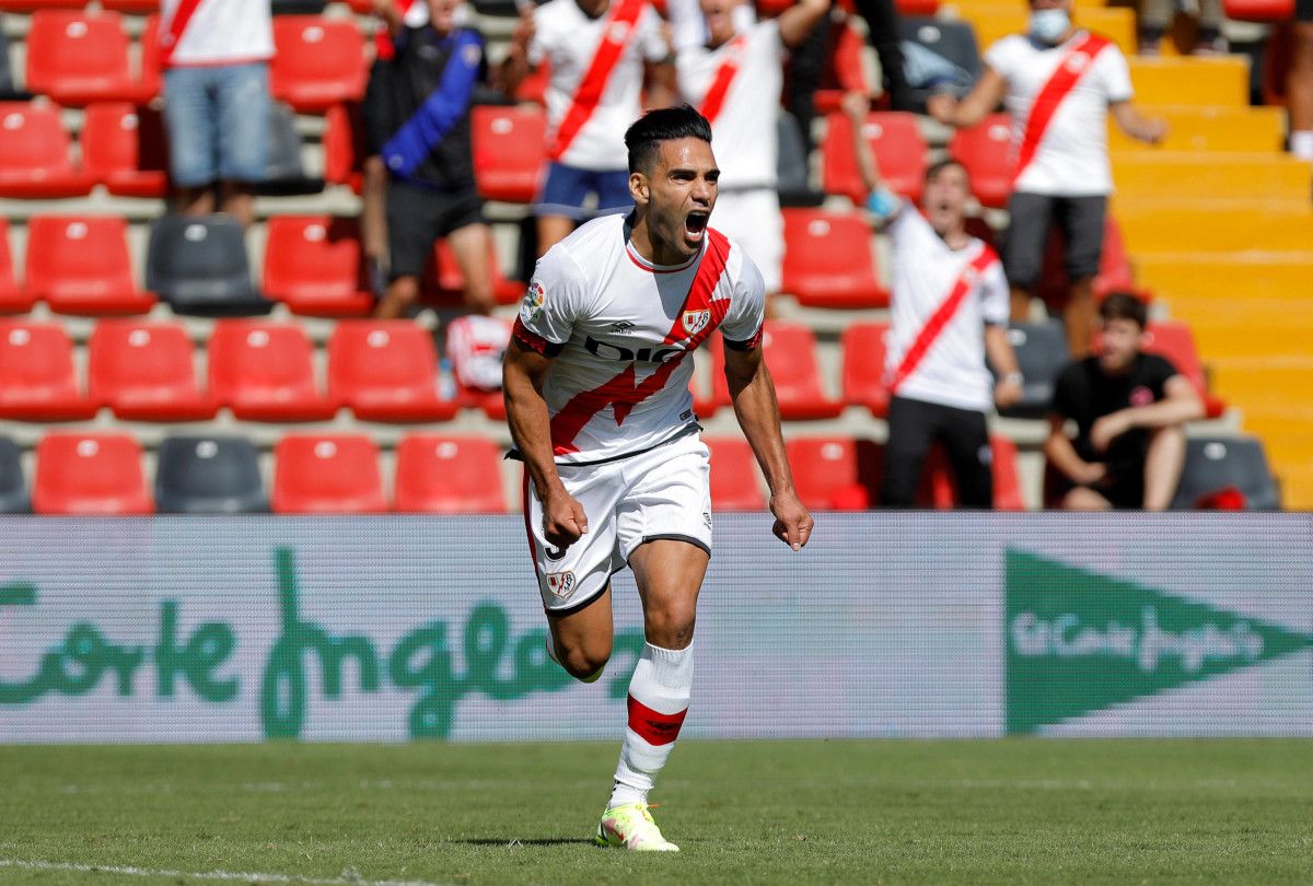 Radamel Falcao In his debut with the Ray Vallecano