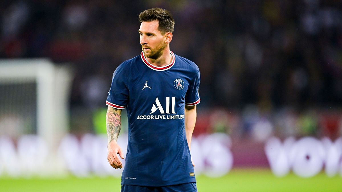 Leo Messi during the PSG-Lyon of Tie it 1