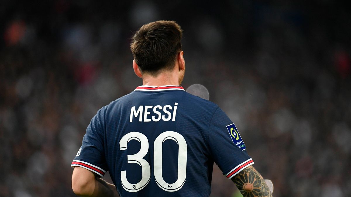 Leo Messi, in the PSG-Lyon