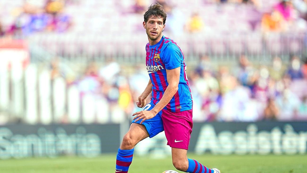 Sergi Roberto in a party of the Barça