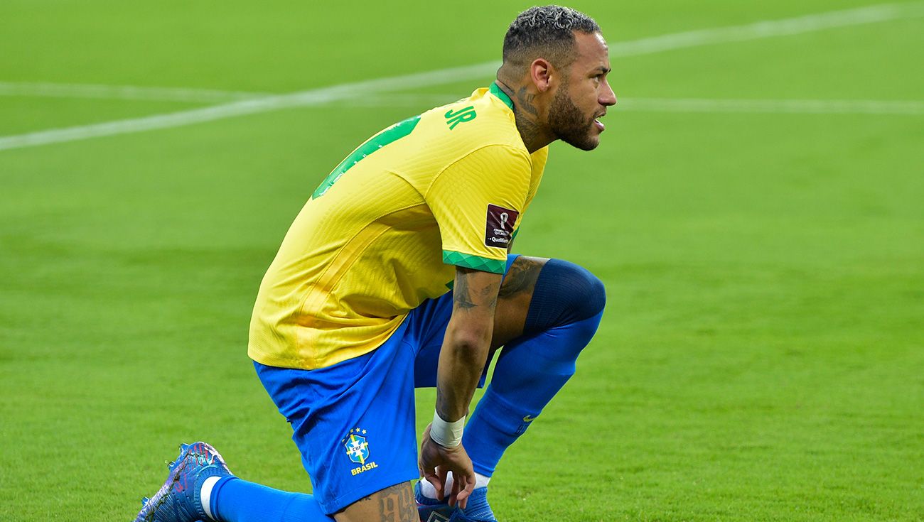 Neymar Jr se pone la bota en un partido con Brasil