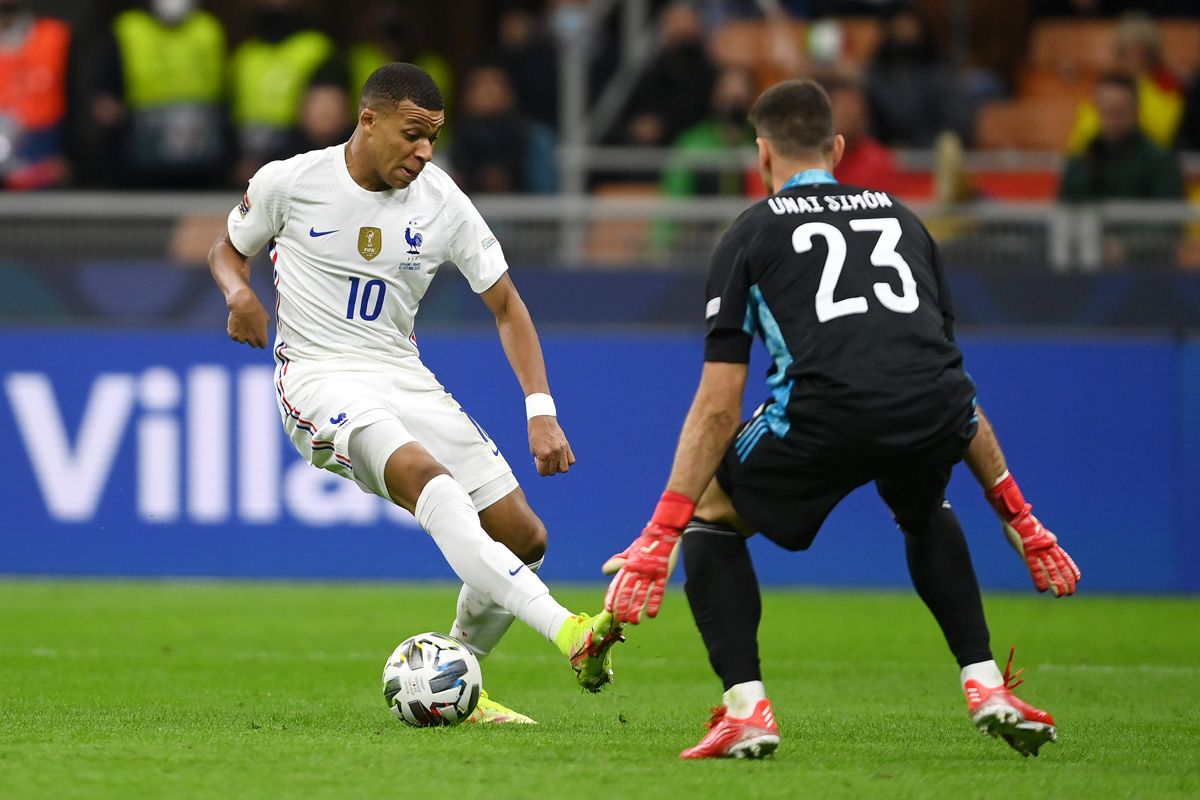 Kylian Mbappé During the final of the Nations League
