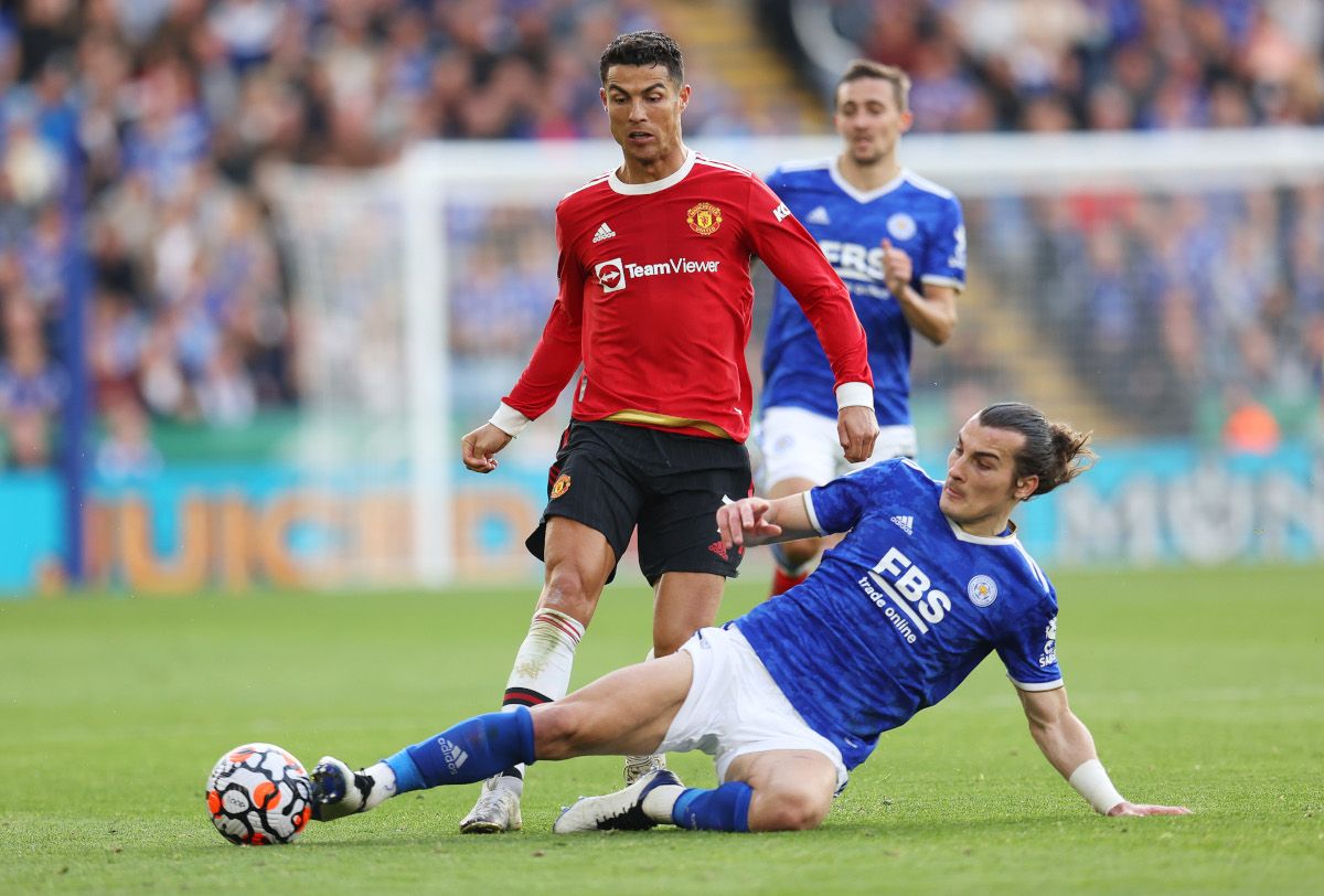 The Manchester United fell in front of the Leicester