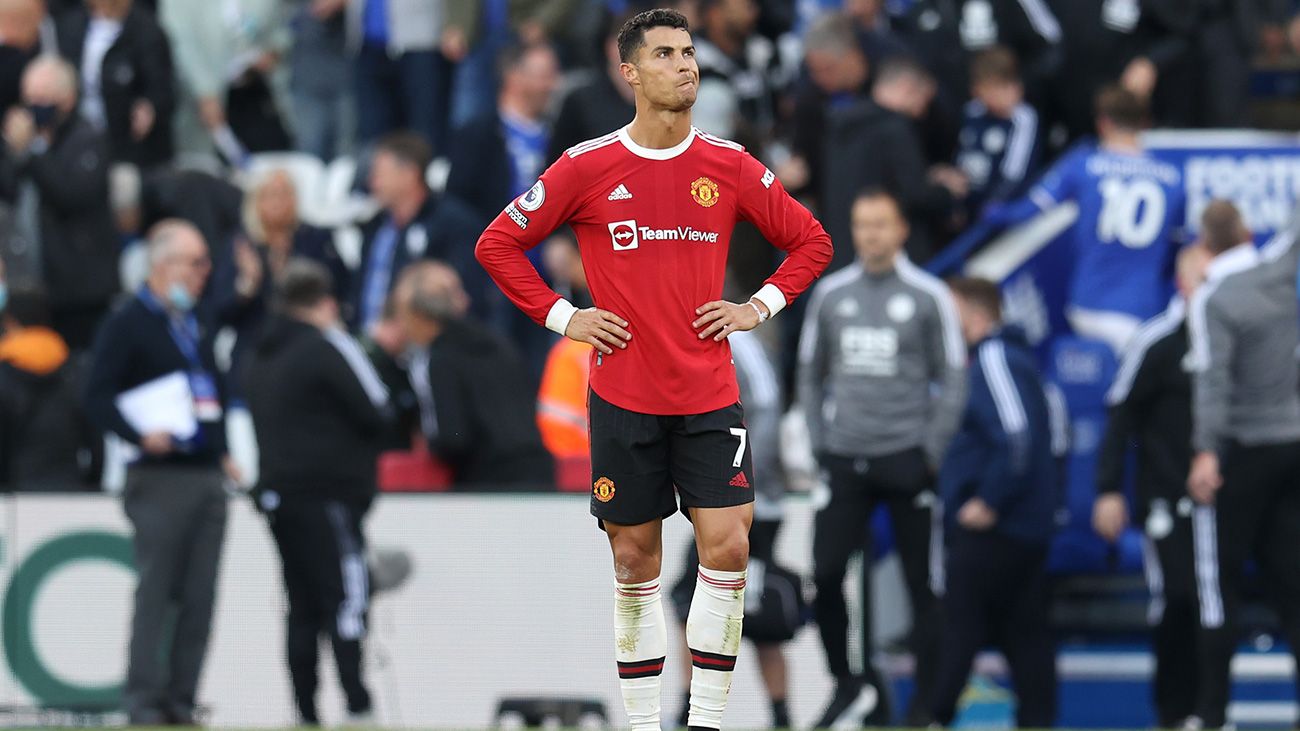 Cristiano Ronaldo, disappointed for losing