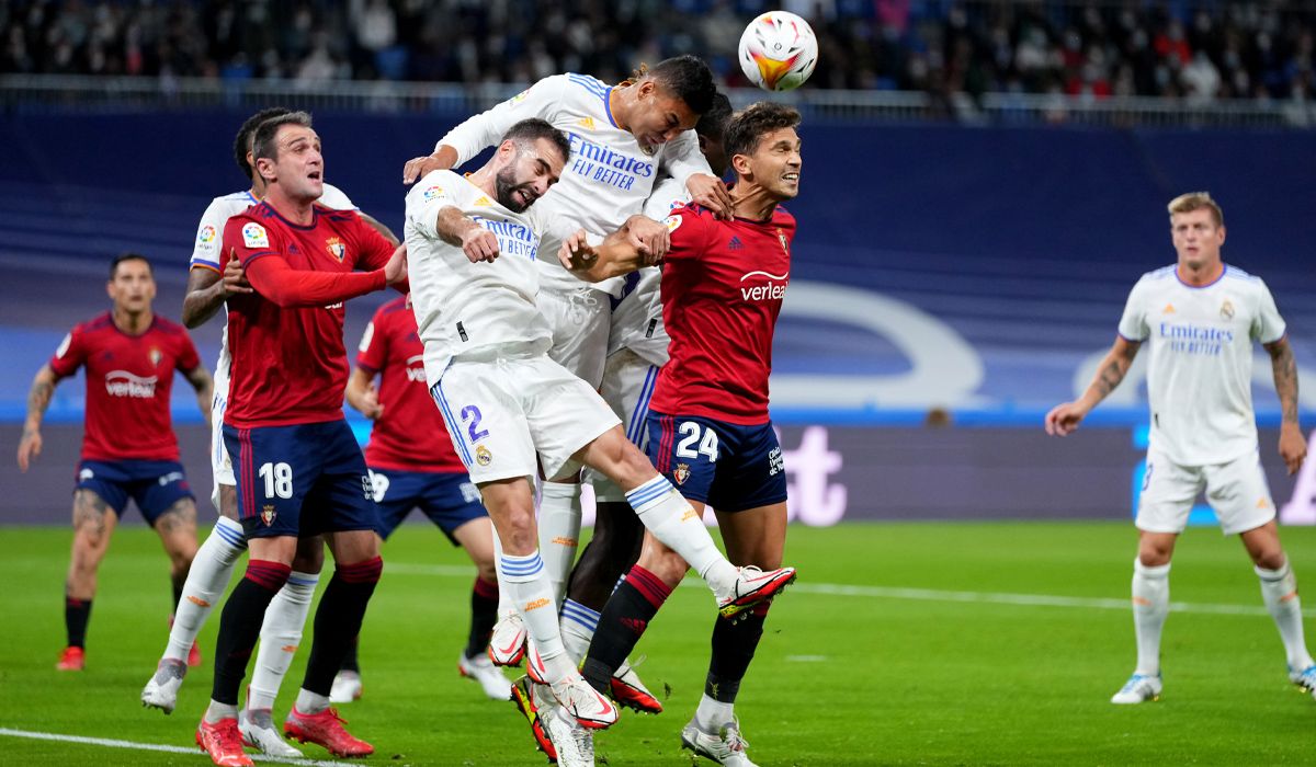 Real Madrid received in a hard party to the Osasuna