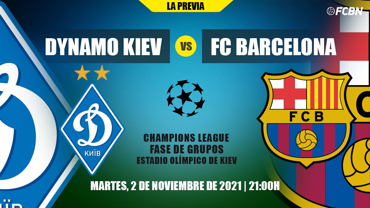 Previa del Dynamo de Kiev - FC Barcelona de la Champions League