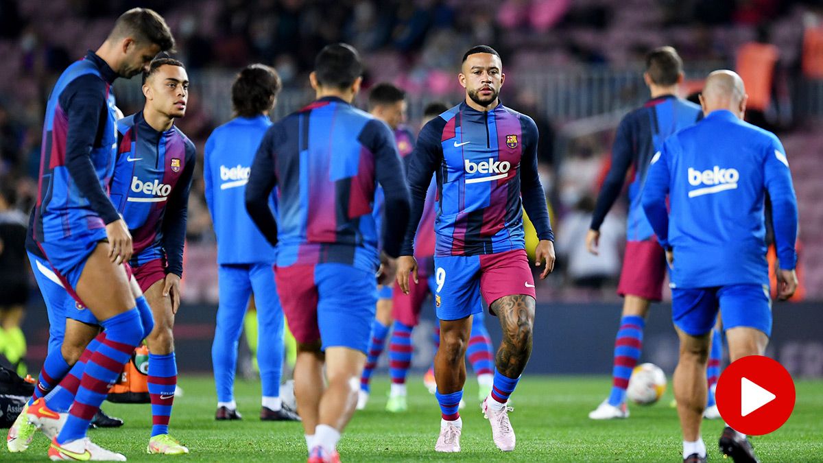 The FC Barcelona, heating before the match against the Dynamo Kiev