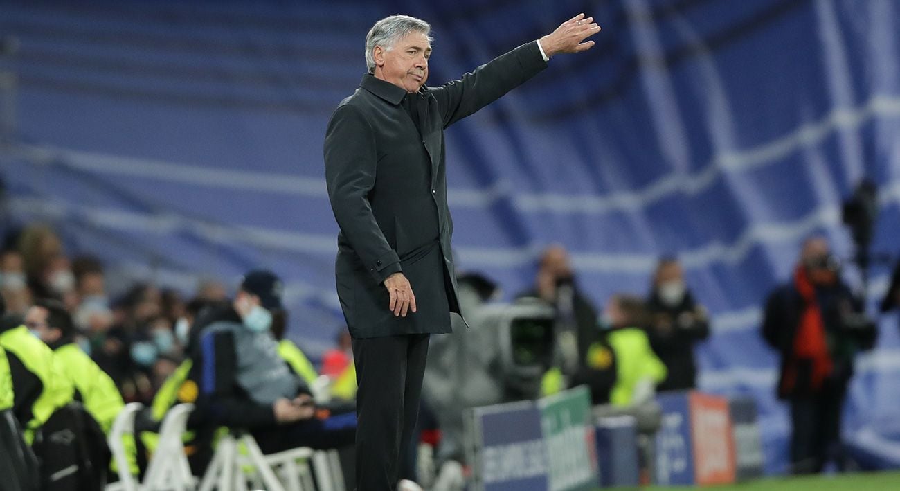 Ancelotti en el Madrid-Shakhtar