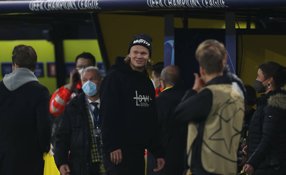 Erling Haaland, player of the Borussia Dortmund