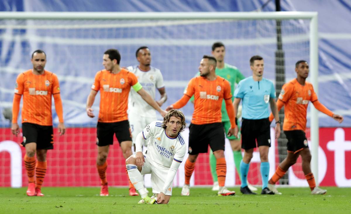Luka Modric en el Madrid-Shakhtar