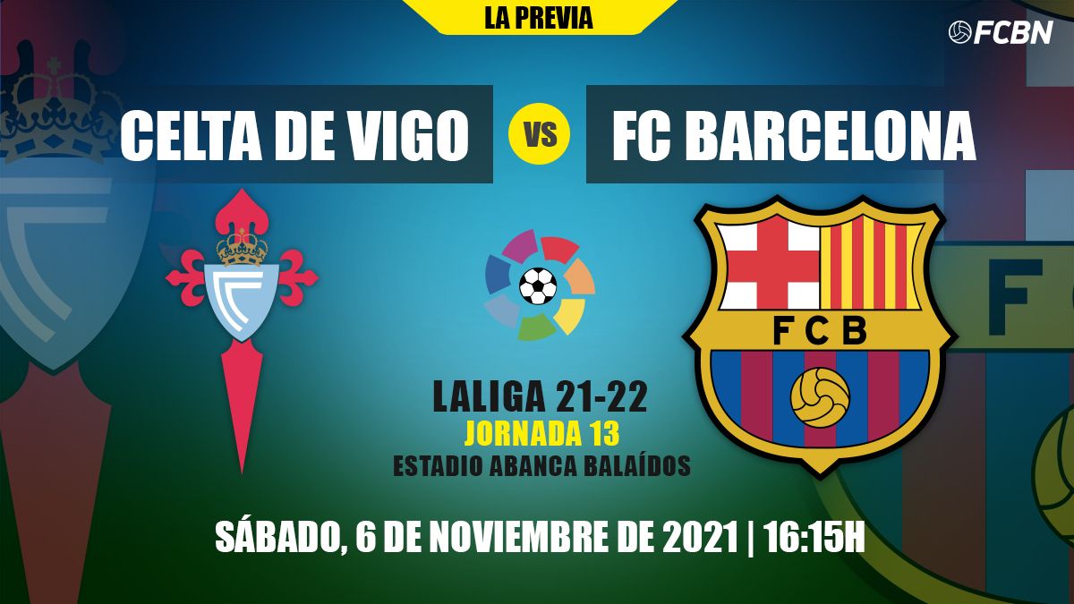 Previous of the Celtic of Vigo-FC Barcelona of LaLiga