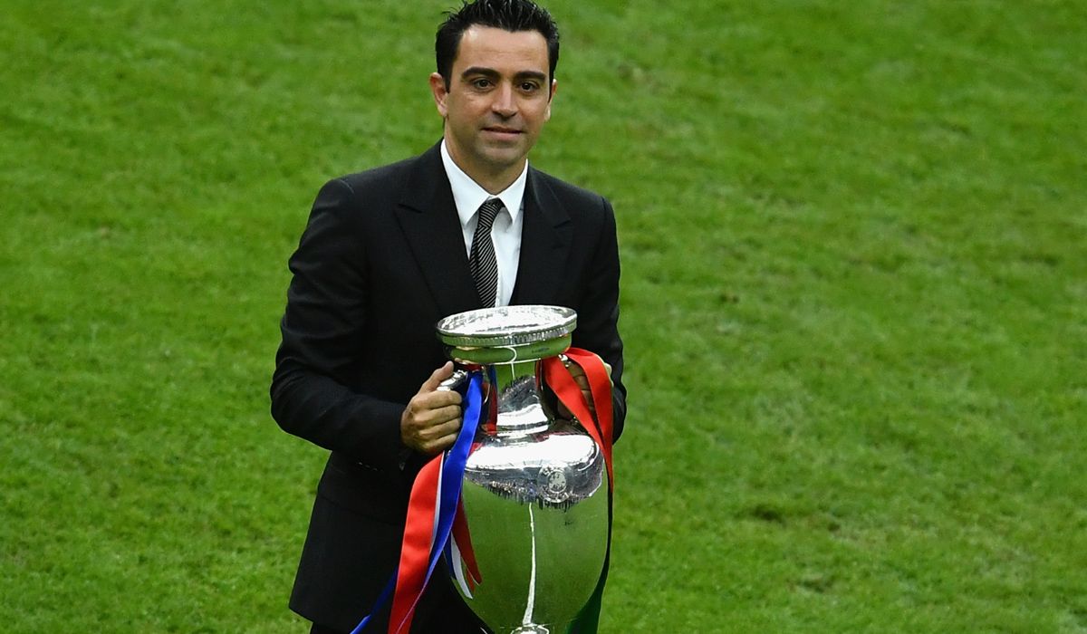 It arrives Xavi and the trainers culés every time have less time