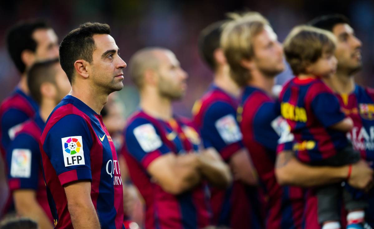 Xavi Hernández in his stage like player of the Barça