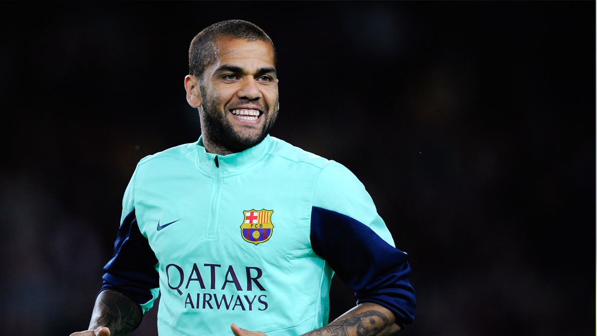 Dani Alves during his first stage as a Barça player