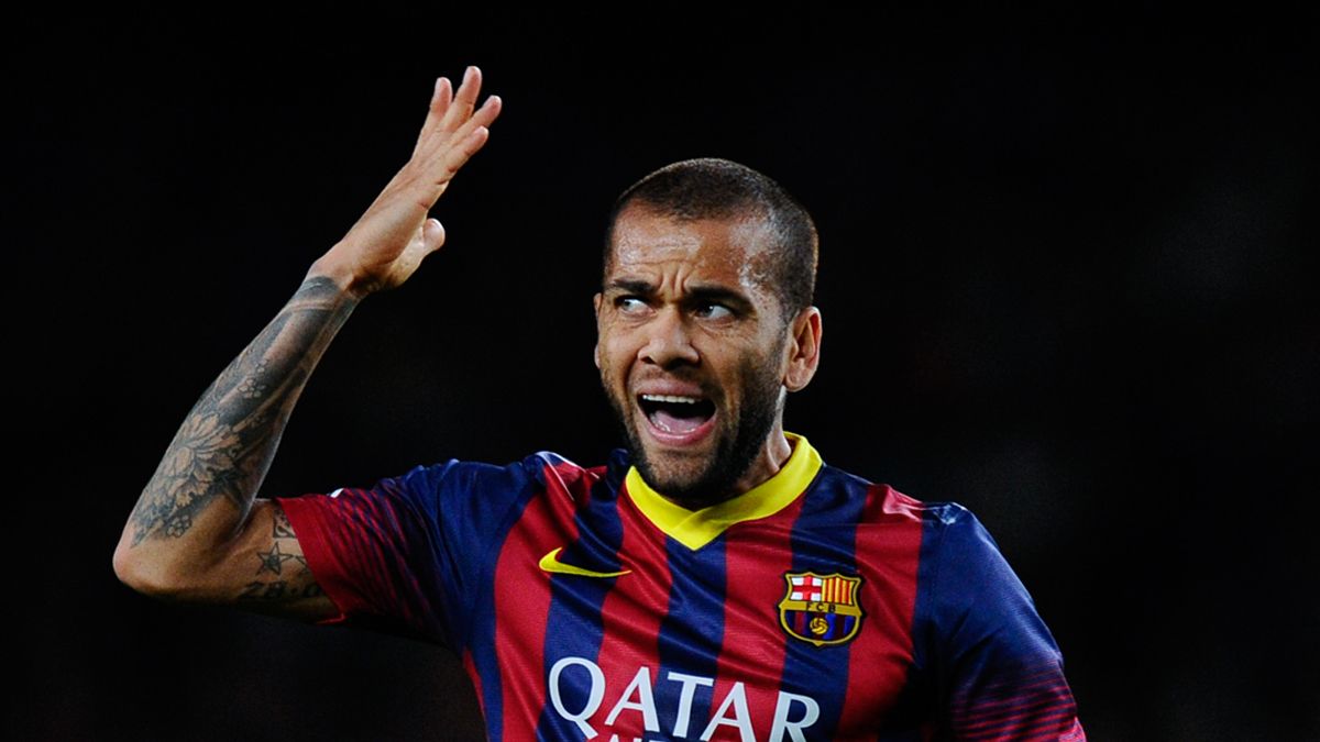 Dani Alves en su primera etapa como culé