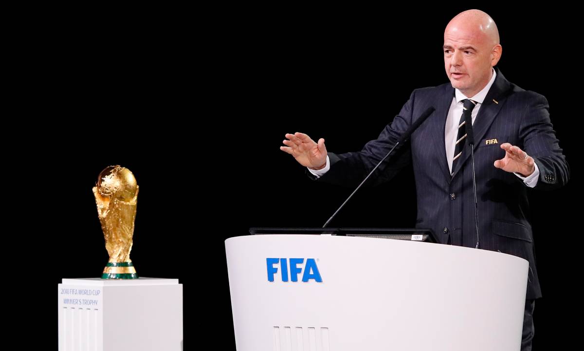 Gianni Infantino, president of the FIFA