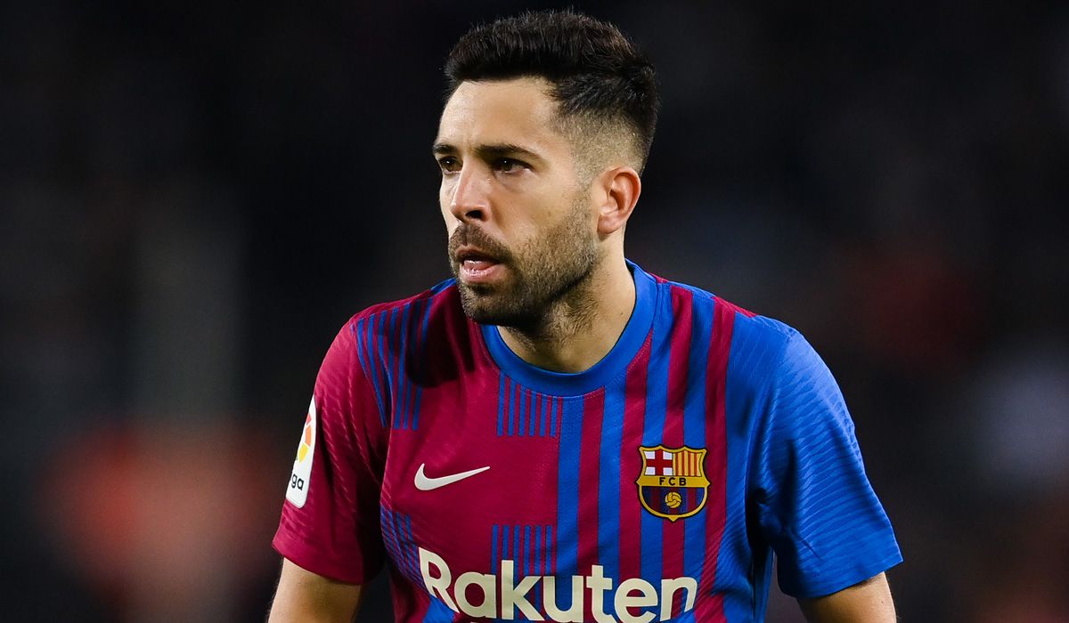 Jordi Alba, durante un compromiso con el FC Barcelona