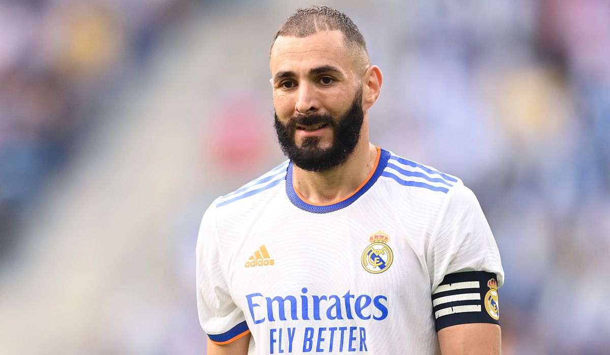 Karim Benzema, during a commitment with the Real Madrid