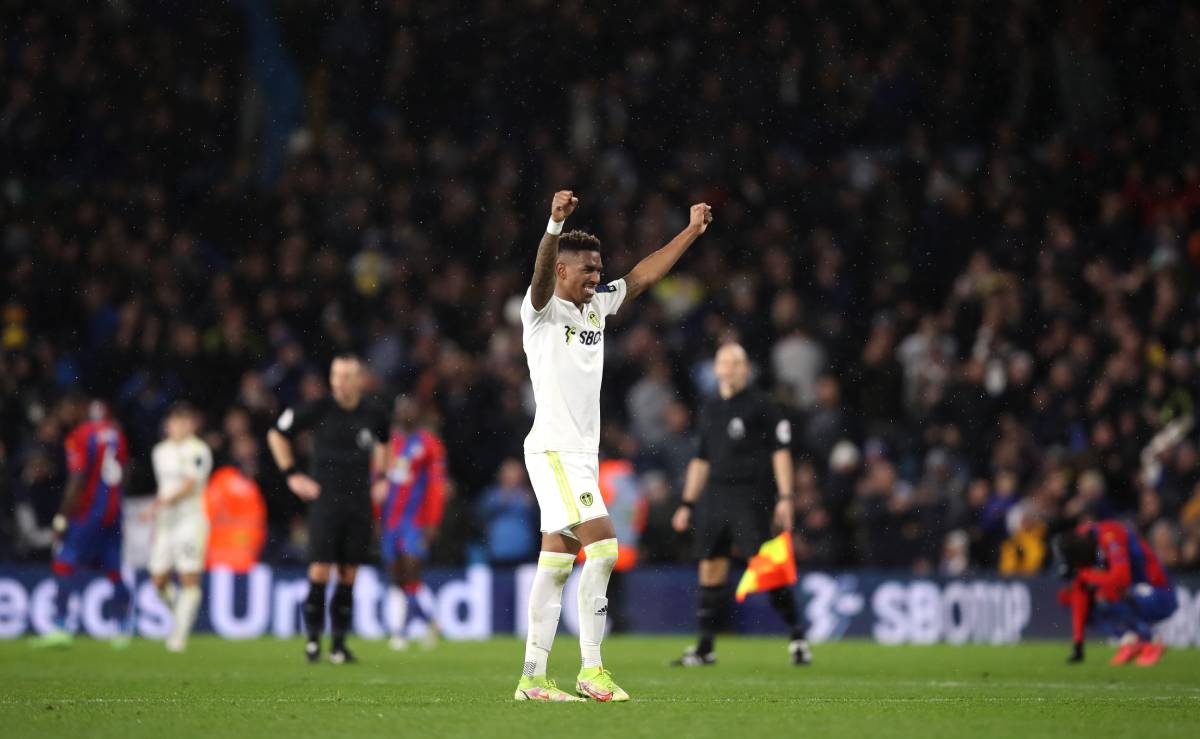 Junior Firpo, in the Leeds-Crystal Palace